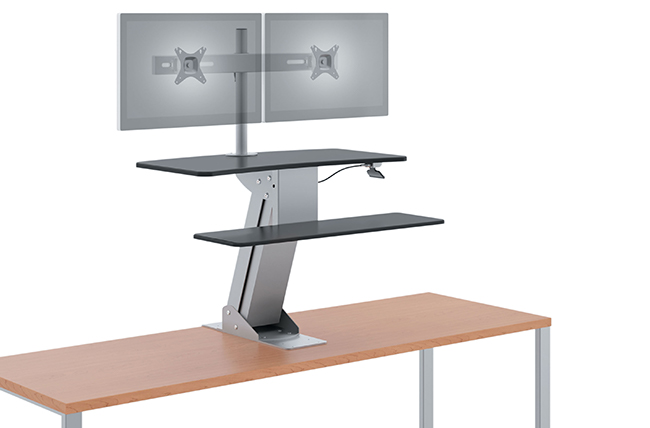 Desk mounted Height Adjustable